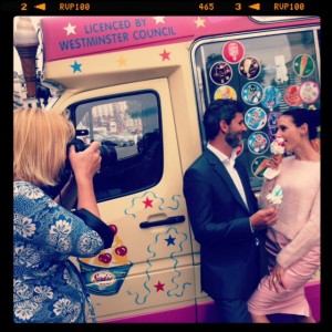  Ice cream van and our crew