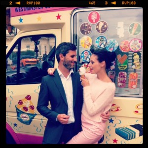 London ice cream with our talented couple