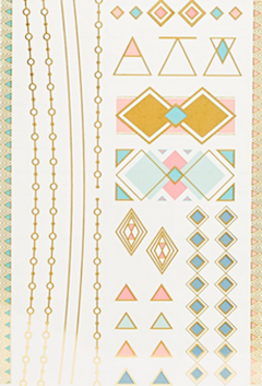 Orelia Chain Geometric Temporary Tattoos